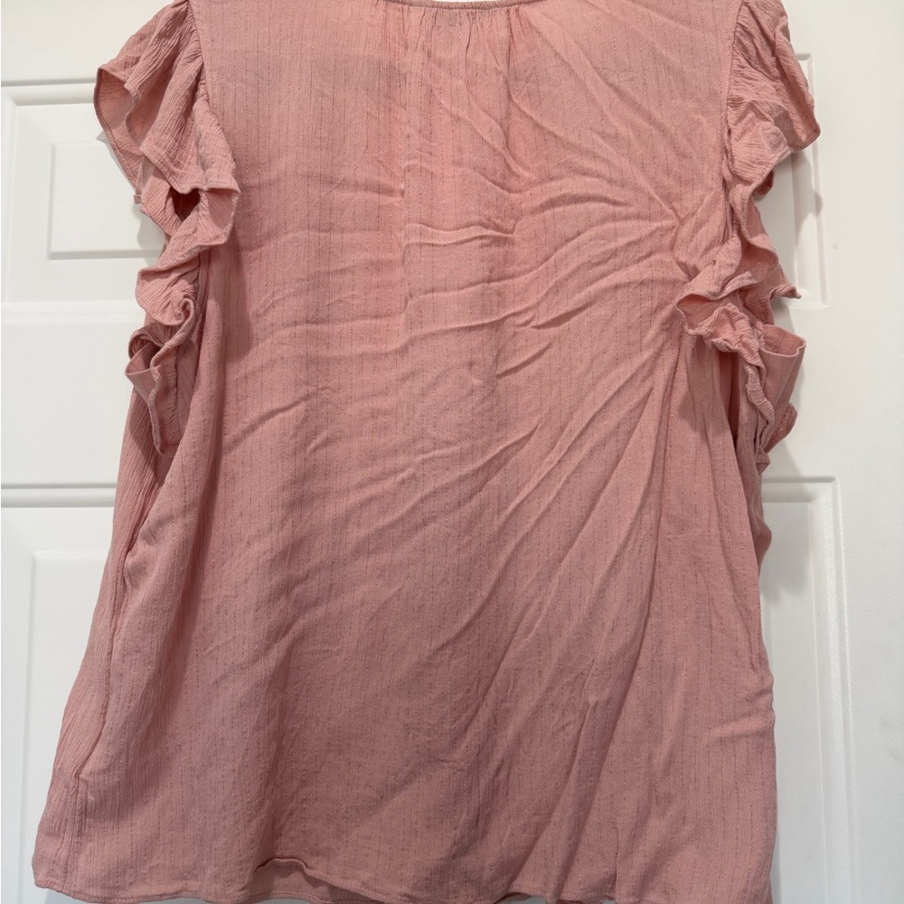 Express Blush Ruffled Blouse - Picture 4 of 4